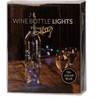 Brushed Metal Wine Stopper With Beach Blue Wine Bottle Lights (Battery Operated) from Primitive by Kathy