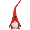 Sitting Christmas Gnome Figurine - 16 Inch - Fluffy Beard - Red Green White Colors from Primitives by Kathy