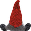 Set of 2 Sitting Christmas Gnomes Figurines - Red Knit Hats & Fluffy Beard from Primitives by Kathy