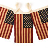 Large American Flag Decorative Cotton Garland Decor - 144 Inch from Primitives by Kathy