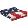 Double Sided Cotton Throw Blanket - Red White & Blue American Flag Design 50 In x 60 In from Primitives by Kathy