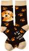 Dog Lover I Love My Goldendoodle Colorfully Printed Cotton Socks from Primitives by Kathy