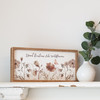 Decorative Wooden Inset Box Sign Decor - Spreak Kindness Like Wildflowers 14x7 - Cottage Collection from Primitives by Kathy