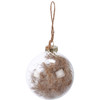 Glass Bulb Hanging Christmas Ornament - Pampas Grass Ball 3.5 Inch from Primitives by Kathy