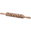 Wooden Embossing Rolling Pin - Butterfly Floral Design - 17x2 Cottage Collection from Primitives by Kathy