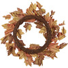 Decorative Artificial Wreath - Fall Leaves 21.75 In Diameter from Primitives by Kathy