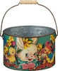 Set of 2 Tin Buckets Have A Happy Easter from Primitives by Kathy