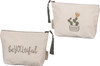 Be You Tiful Cactus Design Cotton Zipper Pouch Travel Bag from Primitives by Kathy