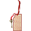 Santa Is Coming Tonight Santa's Magic Key Hanging Wooden Ornament 3x6 from Primitives by Kathy