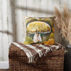 Decorative Velvet & Cotton Throw Pillow - Autumn Mushroom 20x20 - Fall & Harvest Collection from Primitives by Kathy