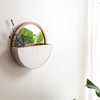Hanging Wooden Wall Pocket Shelf With Mirror 10 Inch from Primitives by Kathy