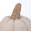 Decorative Cream Fleece Pumpkin Figurine 11.5 In x 7.5 In - Fall & Harvest Collection from Primitives by Kathy