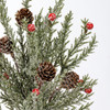 Set of 12 Decorative Artificial Flora Picks - Berries & Pinecones - 18 Inch - Christmas Collection from Primitives by Kathy
