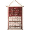 Decorative Hanging Canvas Holiday Countdown Calendar - Beginning To Look Like Christmas from Primitives by Kathy