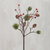 Set of 12 Decorative Artificial Flora Picks - Pine And Berries - 12 Inch from Primitives by Kathy