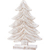 Decorative Wooden Christmas Tree Figurine - White Wash Design 9x11 from Primitives by Kathy