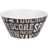 Melamine Gameday Serving Bowl - Sports Themed 9.5 In Diameter from Primitives by Kathy