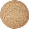 Round Jute Table Placemat - Bicolor Sunrays - 15 Inch Diameter - Bohemian Collection from Primitives by Kathy
