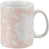 Stoneware Coffee Mug - Blush Floral Design 20 Oz from Primitives by Kathy