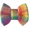 Set of 3 Small Pet Cotton Bow Ties - Rainbow Pride Design 2.25 In x 1.5 In from Primitives by Kathy