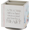 Wooden Pencil Holder Spinner - My Students Have My Heart 4x4x4 from Primitives by Kathy