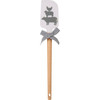 Double Sided Silicone Spatula - Farmhouse Animal Friends 13 Inch - Wooden Handle from Primitives by Kathy