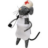 Felt Nurse Mouse Figurine With Cap & Gown 5.5 Inch from Primitives by Kathy