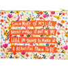Double Sided Zipper Folder - Most Of My Life Make It A Beautiful Place To Be - Colorful Floral Design from Primitives by Kathy