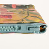 Double Sided Zipper Pouch Handbag - She Believed She Could So She Did - Colorful Floral Design from Primitives by Kathy