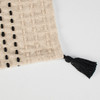Decorative Cotton Table Runner Cloth - Woven Neutral Colors With Tassels 52x15 from Primitives by Kathy