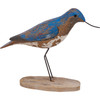 Decorative Wooden Willet Bird Figurine Decor - Rustic Distressed Design - 7 Inch - Beach House Collection from Primitives by Kathy