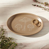 Decorative Stoneware Vanity Trinket Tray - Mushrooms 5 In x 3.75 In from Primitives by Kathy