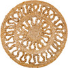 Braided Jute Round Table Placemat - Sunburst - 15 In Diameter from Primitives by Kathy