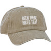 Adjustable Cotton Baseball Cap - Been There Hiked That - Stonewash Green - Lake & Cabin Collection from Primitives by Kathy