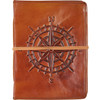 Leather Bound Journal - Debossed Compass Rose (96 Pages) - Lake & Cabin Collection from Primitives by Kathy