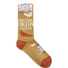 Colorfully Printed Cotton Socks - Awesome Chicken Mom - Farmhouse Collection from Primitives by Kathy