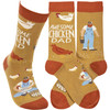 Colorfully Printed Cotton Socks - Awesome Chicken Dad - Farmhouse Collection from Primitives by Kathy