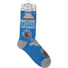 Colorfully Printed Cotton Socks - Awesome Coffee Drinker from Primitives by Kathy