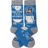 Colorfully Printed Cotton Novelty Socks - Awesome Tea Drinker from Primitives by Kathy