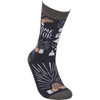 Colorfully Printed Cotton Socks - Awesome Pastor from Primitives by Kathy