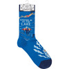 Colorfully Printed Cotton Socks - I'd Rather Be At The Lake from Primitives by Kathy