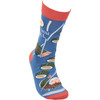 Colorfully Printed Cotton Novelty Socks - This Is How I Roll - Sushi & Chopsticks from Primitives by Kathy