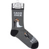 Colorfully Printed Cotton Novelty Socks - Game Over Mission Accomplished - Wedding Couple Kissing from Primitives by Kathy