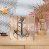 Decorative Slat Wood Box Sign Decor - Rustic Beach Themed Anchor 8x8 from Primitives by Kathy