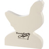 Rooster Shaped Decorative Wooden Sign - Not Today Mother Cluckers 6.5 In - Farmhouse Collection from Primitives by Kathy