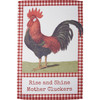 Double Sided Polyester Garden Flag - Rise And Shine Mother Cluckers - Farmhouse Rooster 12x18 from Primitives by Kathy