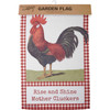 Double Sided Polyester Garden Flag - Rise And Shine Mother Cluckers - Farmhouse Rooster 12x18 from Primitives by Kathy