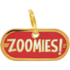 Hard Enamael Dog Collar Charm - Zoomies - 1.25 Inch from Primitives by Kathy