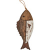 Decorative Rustic Wooden Wall Art Decor - Driftwood Fish 11.75 In x 4.75 In - Lake & Cabin Collection from Primitives by Kathy