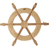 Decorative Wooden Wall Art Decor - Ship's Wheel 22.75 Inch - Beach Collection from Primitives by Kathy